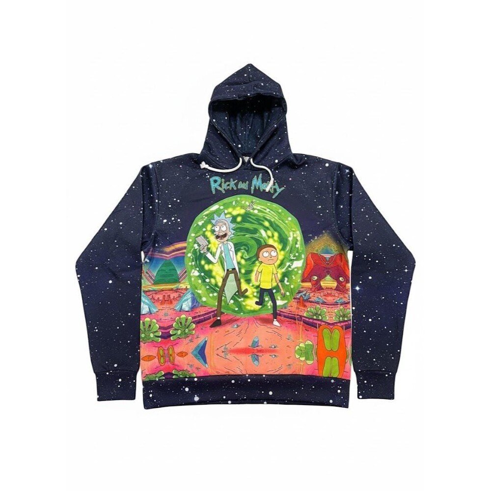 Rick And Morty Mens Hoodie Unbranded Size Medium